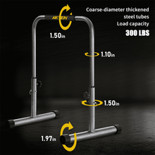 Load image into Gallery viewer, AKYEN Dip Adjustable Workout Parallel Bars - The Home Fitness Corp