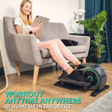 Load image into Gallery viewer, Bluefin Fitness Curv Mini | Seated Under Desk Elliptical Trainer | Pedal Exerciser Machine | Adjustable Resistance | Quiet Flywheel Motor | LCD Screen | Bluetooth | FitShow App Compatible - The Home Fitness Corp