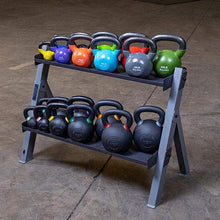 Load image into Gallery viewer, Body Solid Dumbbell and Kettlebell Rack Storage Rack - The Home Fitness Corp