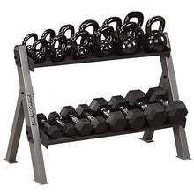 Load image into Gallery viewer, Body Solid Dumbbell and Kettlebell Rack Storage Rack - The Home Fitness Corp
