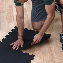 Load image into Gallery viewer, Body-Solid Tools Interlocking Rubber Flooring 4 Pack - The Home Fitness Corp
