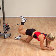 Load image into Gallery viewer, Body-Solid Tools Nylon Ankle Strap Lifting Grips Pair Weight Training - The Home Fitness Corp