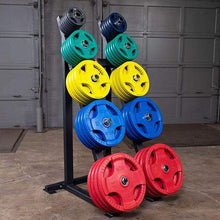 Load image into Gallery viewer, Color Rubber Grip Olympic Weights 2.5lb., 5lb., 10lb., 25lb., 35lb. and 45lb. weight plates - The Home Fitness Corp