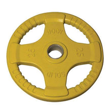 Load image into Gallery viewer, Color Rubber Grip Olympic Weights 2.5lb., 5lb., 10lb., 25lb., 35lb. and 45lb. weight plates - The Home Fitness Corp