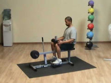 Load and play video in Gallery viewer, Powerline Seated Calf Raise Leg Machine Training