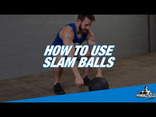 Load and play video in Gallery viewer, Body-Solid Tools Tire Tread Slam Balls available in 10lb., 15lb. 20lb.
