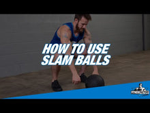 Load and play video in Gallery viewer, Body-Solid Tools Tire Tread Slam Balls available in 10lb., 15lb. 20lb.
