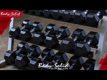 Load and play video in Gallery viewer, Body-Solid 48" 3-Tier Dumbbell Rack Storage Rack