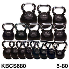 Load image into Gallery viewer, Premium Kettlebell Sets with Chrome Handles 5-80 Pounds - The Home Fitness Corp