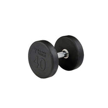 Load image into Gallery viewer, Premium Round Rubber Dumbbells 5 to 100 Pounds individual Weights - The Home Fitness Corp