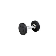 Load image into Gallery viewer, Premium Round Rubber Dumbbells 5 to 100 Pounds individual Weights - The Home Fitness Corp