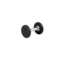 Load image into Gallery viewer, Premium Round Rubber Dumbbells 5 to 100 Pounds individual Weights - The Home Fitness Corp