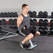 Load image into Gallery viewer, Premium Round Rubber Dumbbells 5 to 100 Pounds individual Weights - The Home Fitness Corp
