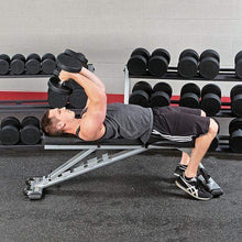 Load image into Gallery viewer, Premium Round Rubber Dumbbells 5 to 100 Pounds individual Weights - The Home Fitness Corp