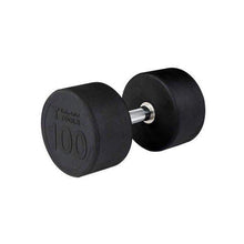Load image into Gallery viewer, Premium Round Rubber Dumbbells 5 to 100 Pounds individual Weights - The Home Fitness Corp