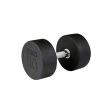 Load image into Gallery viewer, Premium Round Rubber Dumbbells 5 to 100 Pounds individual Weights - The Home Fitness Corp
