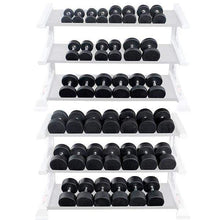 Load image into Gallery viewer, Rubber Round Dumbbell Sets 5 to 100 Pounds Weight Sets - The Home Fitness Corp