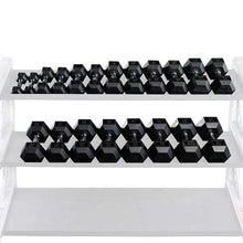 Load image into Gallery viewer, RUGGED 5-50 lb. Rubber Dumbbell Set 20 Weight Set - The Home Fitness Corp