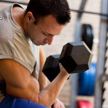 Load image into Gallery viewer, RUGGED 5-50 lb. Rubber Dumbbell Set 20 Weight Set - The Home Fitness Corp