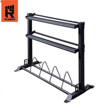 Load image into Gallery viewer, Rugged Combination Weight Plate Dumbbell Storage Rack - The Home Fitness Corp