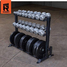 Load image into Gallery viewer, Rugged Combination Weight Plate Dumbbell Storage Rack - The Home Fitness Corp