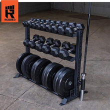Load image into Gallery viewer, Rugged Combination Weight Plate Dumbbell Storage Rack - The Home Fitness Corp