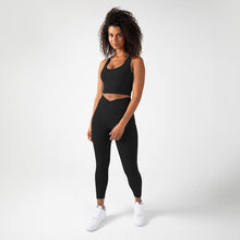 Load image into Gallery viewer, YITTY Active Women&#39;s UltraLuxe Built-in Bra Tank Top, Athleisure, 4-Way-Stretch, Iconic Black
