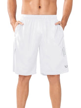 Load image into Gallery viewer, NORTHYARD Men&#39;s 10&quot; Athletic Basketball Shorts Workout Gym Quick Dry Shorts Lightweight Mesh Training Shorts for Men Exercise White
