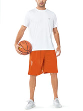 Load image into Gallery viewer, NORTHYARD Men&#39;s 10&quot; Athletic Basketball Shorts Workout Gym Quick Dry Shorts Lightweight Mesh Training Shorts for Men Exercise Orange
