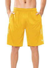 Load image into Gallery viewer, NORTHYARD Men&#39;s 10&quot; Athletic Basketball Shorts Workout Gym Quick Dry Shorts Lightweight Mesh Training Shorts for Men Exercise Gold
