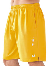Load image into Gallery viewer, NORTHYARD Men&#39;s 10&quot; Athletic Basketball Shorts Workout Gym Quick Dry Shorts Lightweight Mesh Training Shorts for Men Exercise Gold
