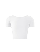 Load image into Gallery viewer, KLOTHO Crop Tops for Women Sexy Casual Workout Gym Exercise Clothes Cute Trendy Summer Tops for Women (White,Large)
