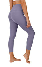 Load image into Gallery viewer, Yogalicious High Waist Ultra Soft Lightweight Capris - High Rise Yoga Pants - Alpine Iris Nude Tech
