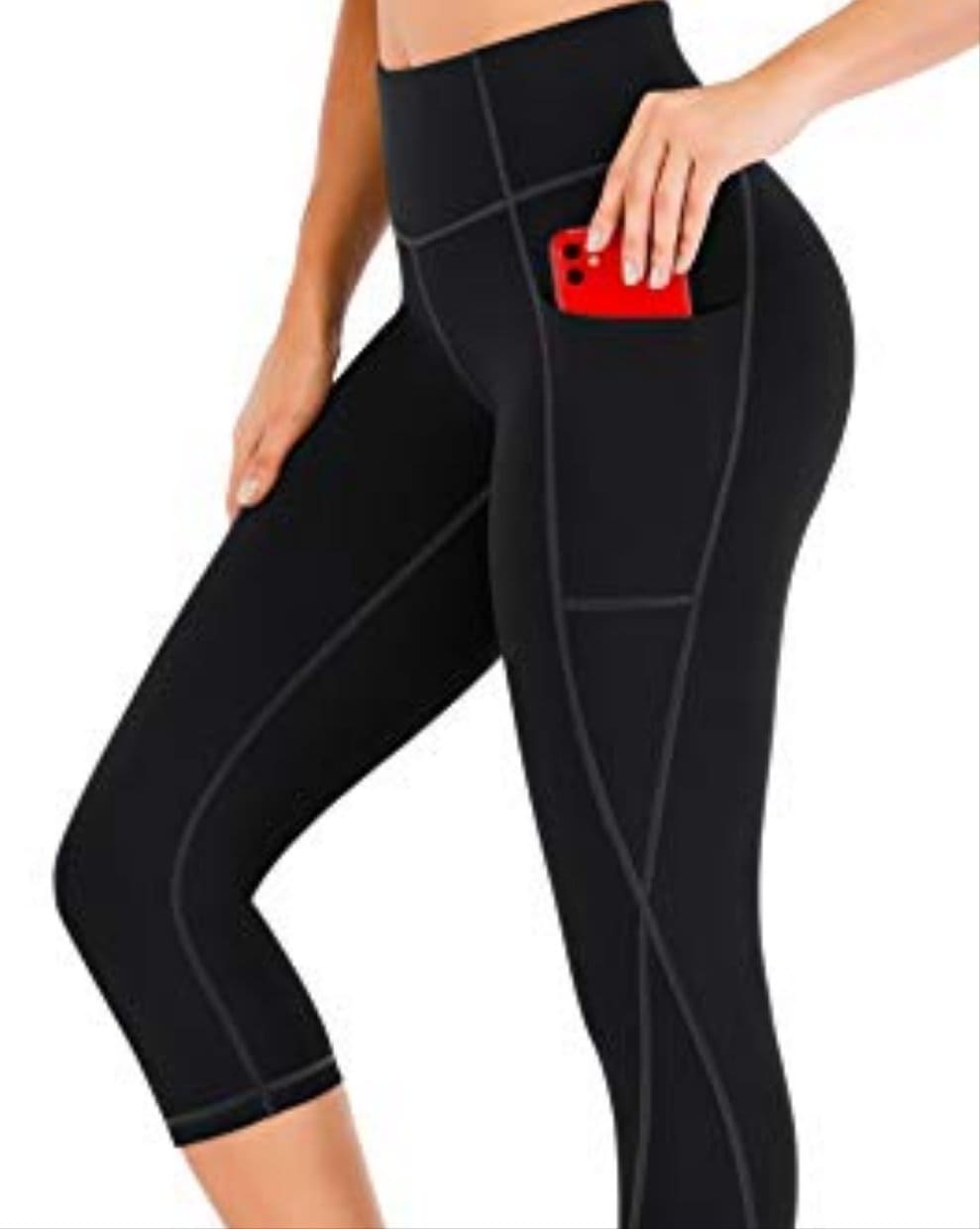 Heathyoga Yoga Pants with Pockets for Women Capri Leggings for Women Yoga Leggings with Pockets for Women High Waisted