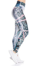 Load image into Gallery viewer, Drakon Leggings Women´s Activewear Workout Pants Printed Compression Pants Yoga Tights White-red
