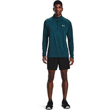 Load image into Gallery viewer, Under Armour Men’s Tech 2.0 ½ Zip Long Sleeve, Dark Cyan (463)/Mod Gray Small
