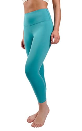 Yogalicious High Waist Ultra Soft Lightweight Capris - Green Slate Blue Lux  – The Home Fitness Corp