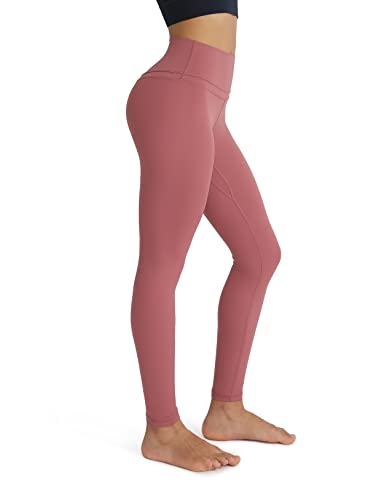 ODODOS Women's High Waisted Yoga Leggings with Inner Pocket, 28