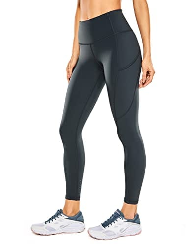 CRZ YOGA Women's Naked Feeling Workout Leggings 28 Inches - High Waisted  Yoga Pants Buttery Soft with Pockets