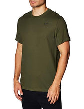 Load image into Gallery viewer, Nike Men&#39;s Dry Tee Drifit Cotton Crew Solid, Cargo Khaki, Small
