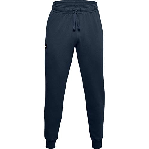 Under Armour Men's Rival Fleece Joggers , Academy Blue (408)/Onyx White , Small