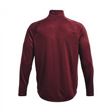 Load image into Gallery viewer, Under Armour Men’s Tech 2.0 ½ Zip Long Sleeve, (690) Chestnut Red / / Black X-Small
