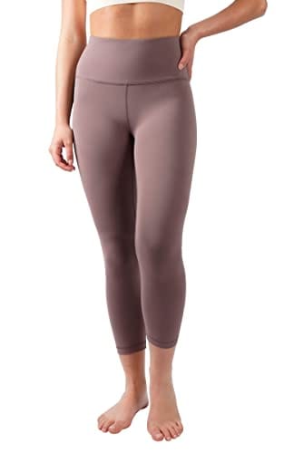 Yogalicious High Waist Ultra Soft Lightweight Capris - French Toast Lux –  The Home Fitness Corp