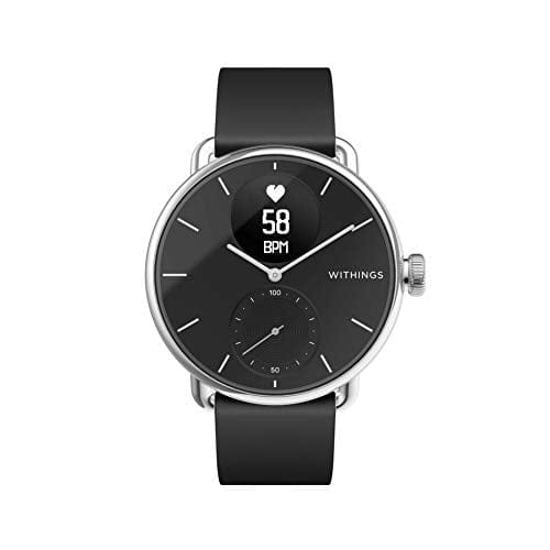 Withings ScanWatch - Hybrid Smartwatch with ECG, Heart Rate Sensor and Oximeter (Black, 38mm)