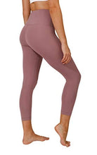 Load image into Gallery viewer, Yogalicious High Waist Ultra Soft Lightweight Capris - High Rise Yoga Pants - Toadstool Nude Tech
