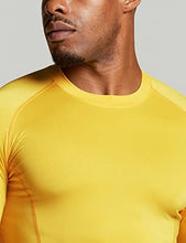 Load image into Gallery viewer, ATHLIO Men&#39;s UPF 50+ Long Sleeve Compression Shirts, Water Sports Rash Guard Base Layer, Athletic Workout Shirt, 3pack Arctic Camo/Brick/Yellow, Medium
