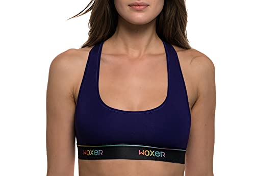 Woxer Boss Bralettes for Women - Wireless, Seamless, Comfortable Support Bra (Pride Force, M)