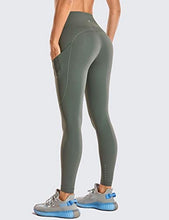 Load image into Gallery viewer, CRZ YOGA Women&#39;s Naked Feeling Workout Leggings 25 Inches - High Waisted Yoga Pants with Side Pockets Grey Sage
