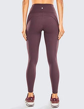 Load image into Gallery viewer, CRZ YOGA Women&#39;s Naked Feeling Workout Leggings 25 Inches - High Waisted Yoga Pants with Side Pockets Arctic Plum
