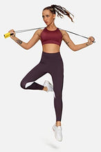 Load image into Gallery viewer, QUEENIEKE Women Yoga Pants Color Blocking Mesh Workout Running Leggings Tights Size XS Color Deep Purple
